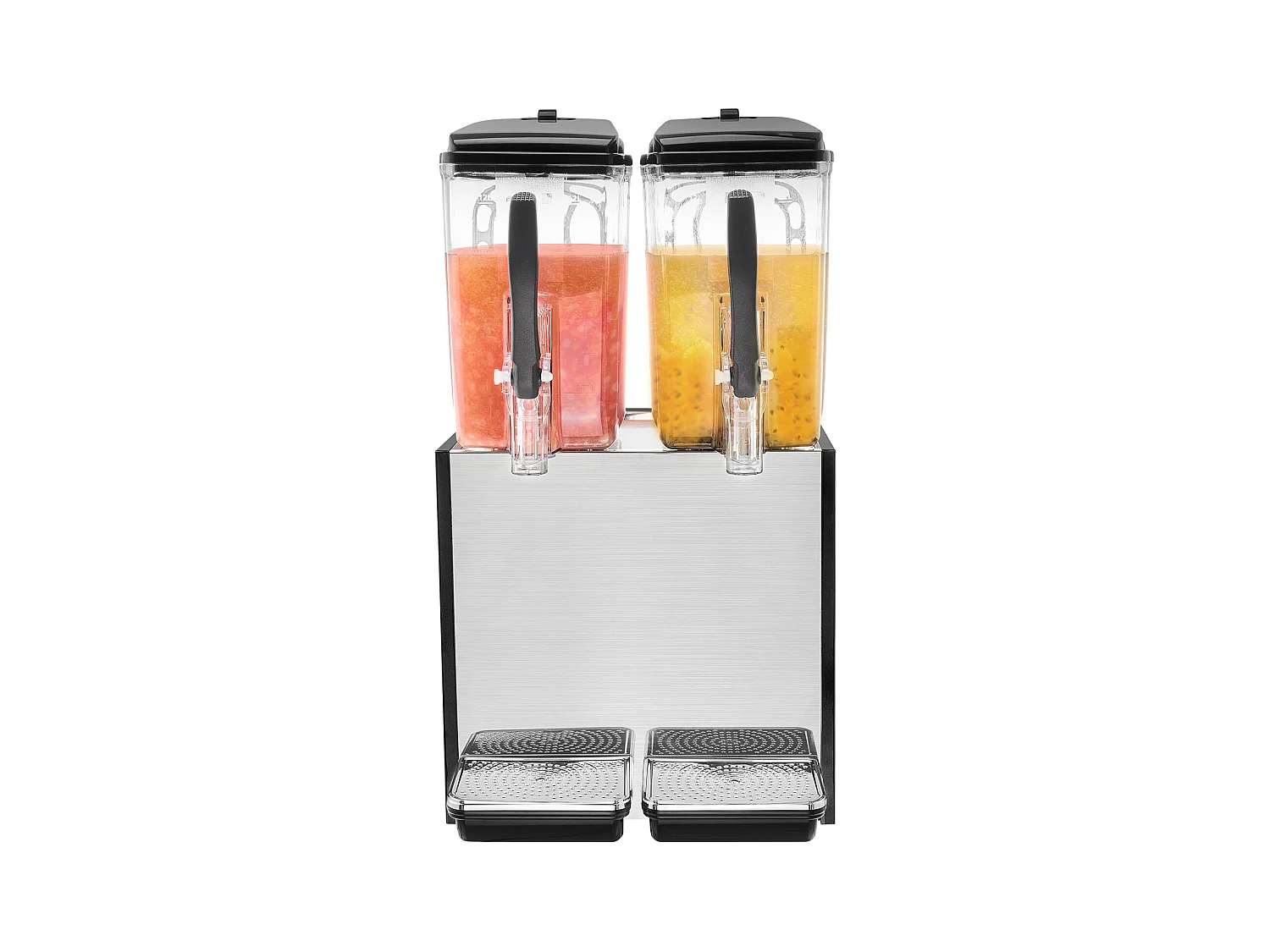 Distributore di Bevande Commerciale SucceBuy 12 L x 2 Serbatoi, Distributore di Bevande Ghiacciate e Succhi Freddi