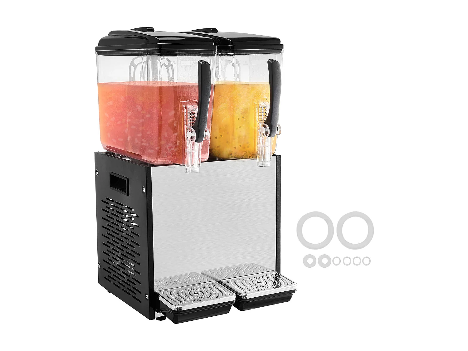 Distribuidor de Bebidas Comerciales SucceBuy 12 L x 2 Depósitos, Distribuidor de Bebidas Heladas y Jugos Fríos