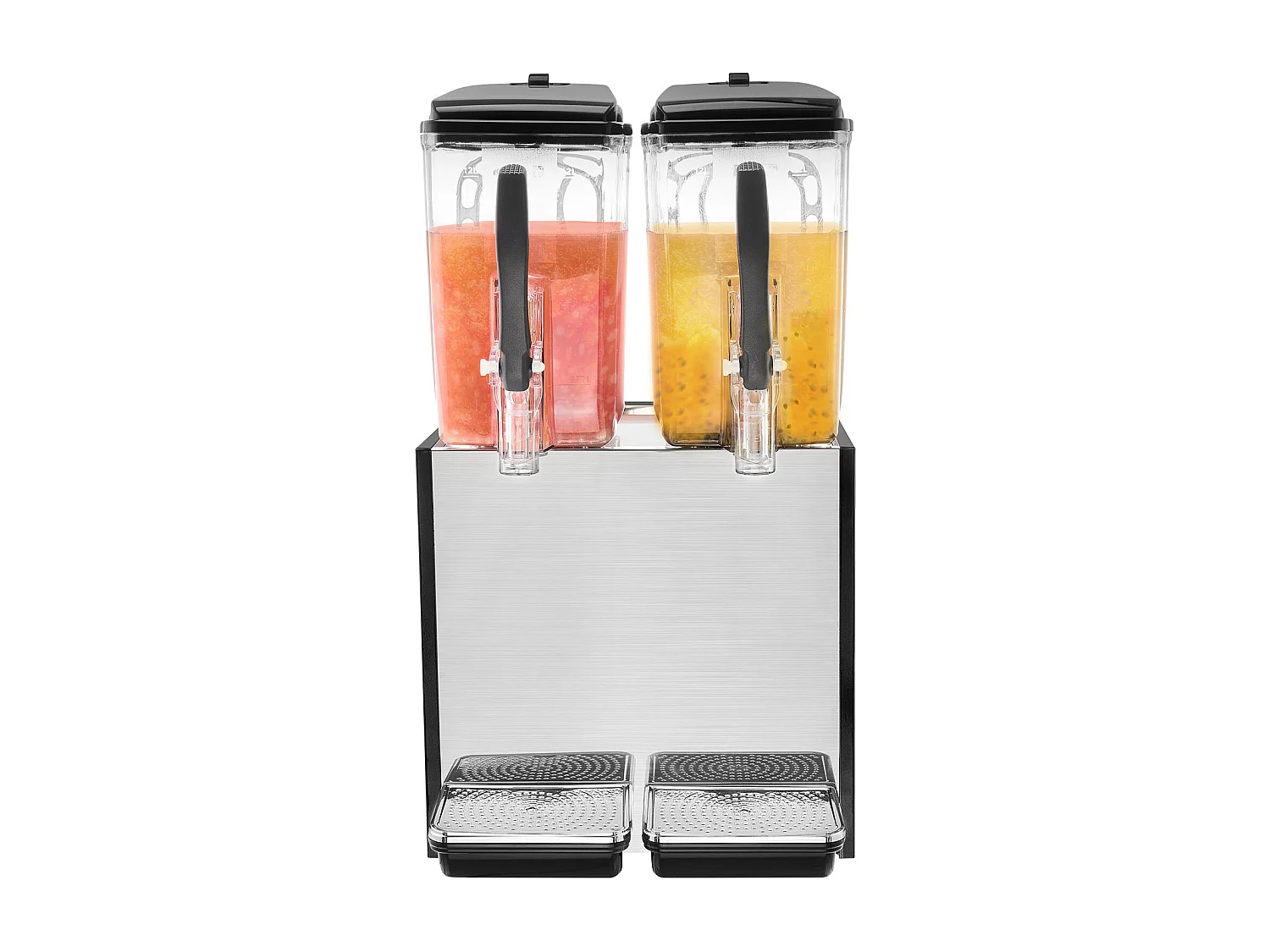 Distribuidor de Bebidas Comerciales SucceBuy 12 L x 2 Depósitos, Distribuidor de Bebidas Heladas y Jugos Fríos