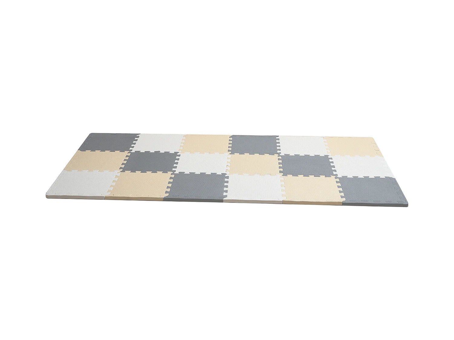 Tapis de Sol à Emboîtement, SucceBuy Tapis de Jeu Puzzle en Mousse pour Enfants, 1 cm, 16 Pièces de Tuiles Souples EVA Emboîtables