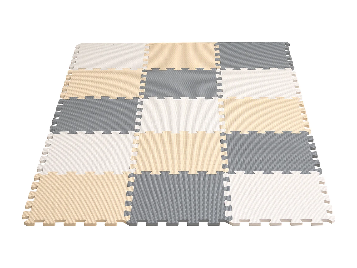 Tapis de Sol à Emboîtement, SucceBuy Tapis de Jeu Puzzle en Mousse pour Enfants, 1 cm, 16 Pièces de Tuiles Souples EVA Emboîtables