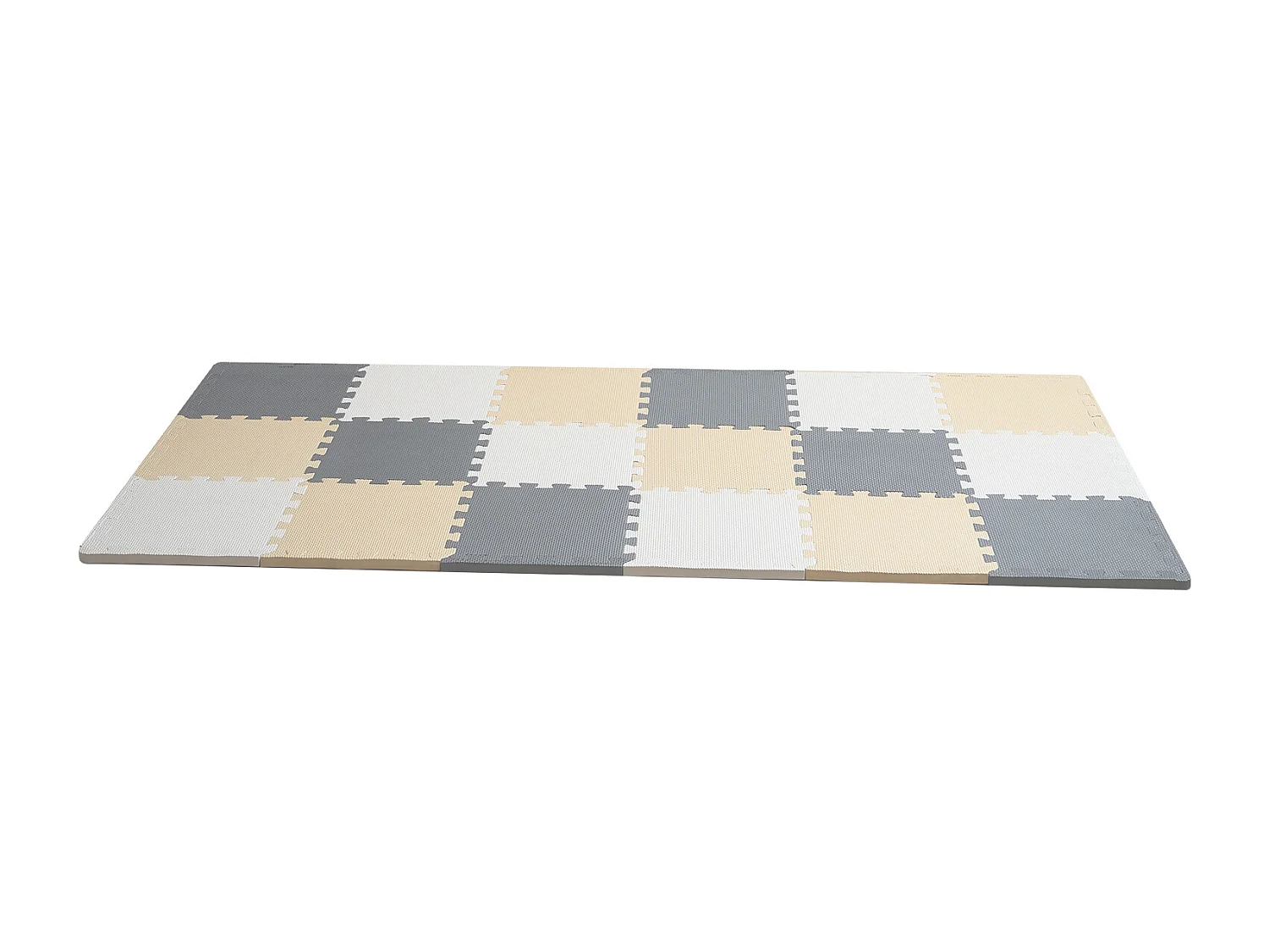 Tapis de Sol à Emboîtement, SucceBuy Tapis de Jeu Puzzle en Mousse pour Enfants, 1 cm, 16 Pièces de Tuiles Souples EVA Emboîtables