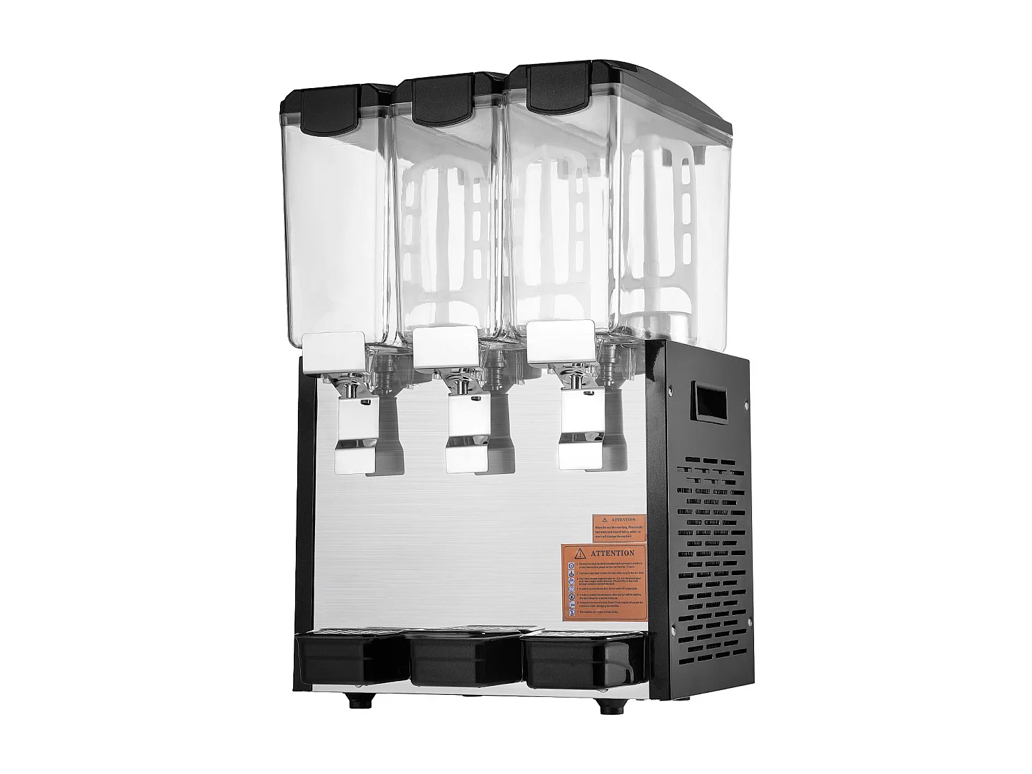 Distributeur de Boissons Commerciales SucceBuy 10 L x 3 Réservoirs Distributeur de Boissons Glacées et de Jus Froids