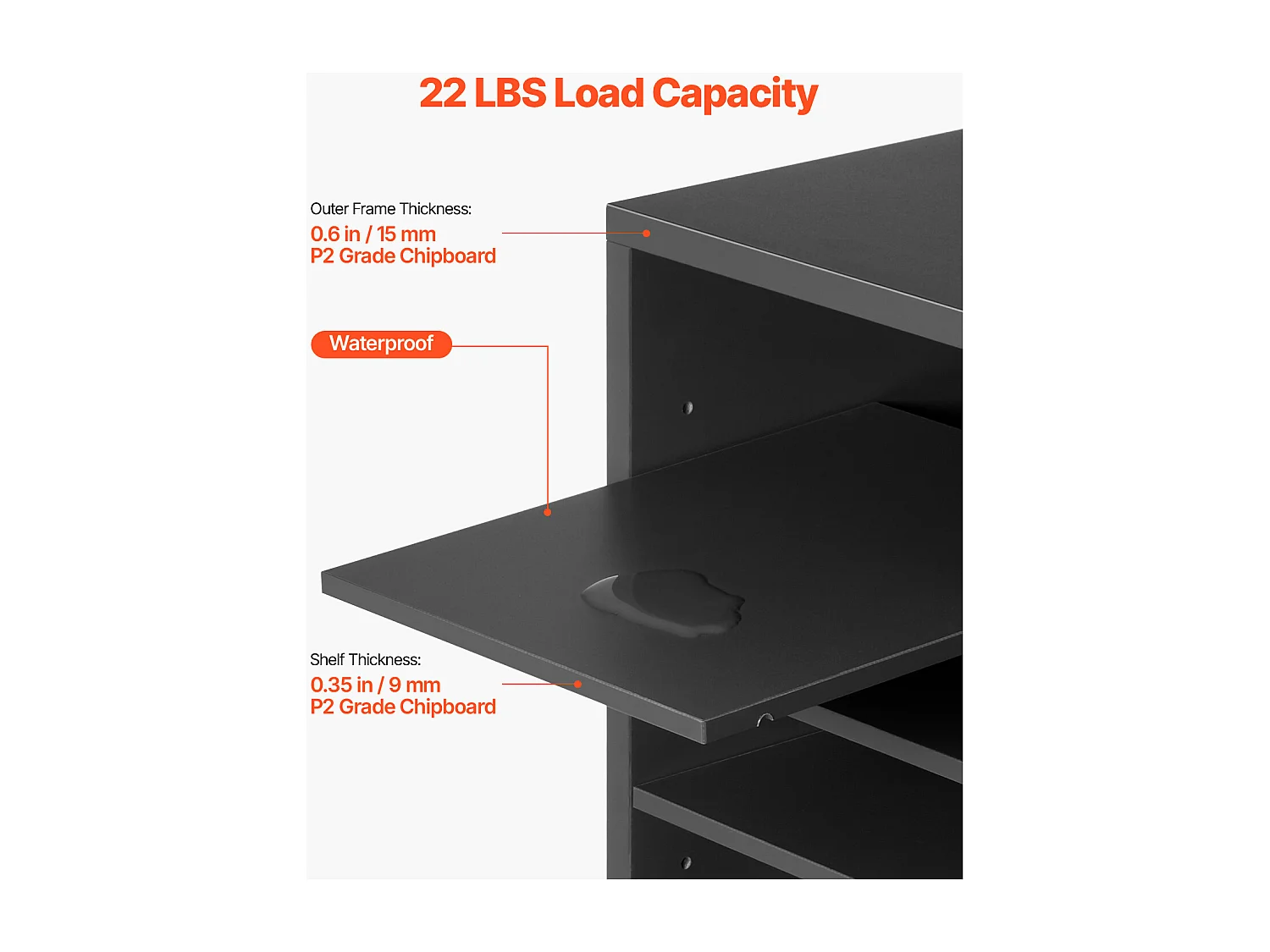 Organiseur de Bureau, SucceBuy - Organiseur de Littérature en Bois à 24 Compartiments avec Étages Réglables, Gris pour le Bureau et la Maison
