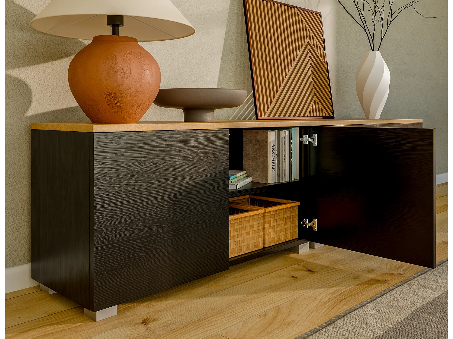 TV-meubel 180 cm TV-bank voor woonkamer