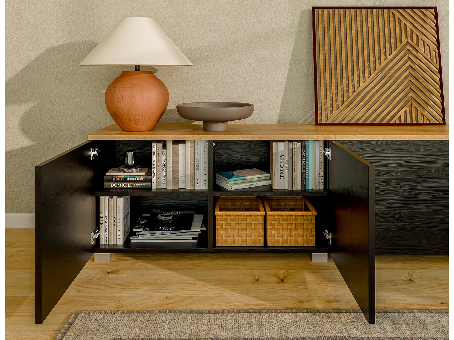 TV-meubel 180 cm TV-bank voor woonkamer