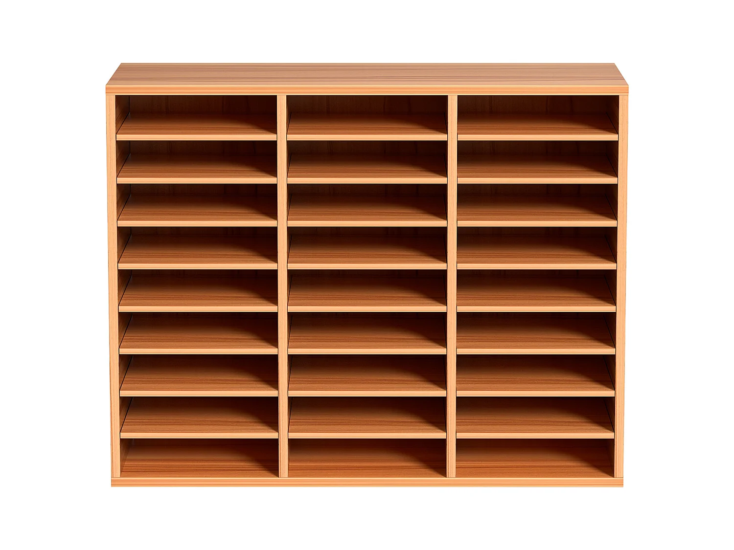 Schreibtisch-Organizer, SucceBuy Holz-Literatur-Organizer, 27 Fächer, Weiß, zur Aufbewahrung von Akten und Papieren