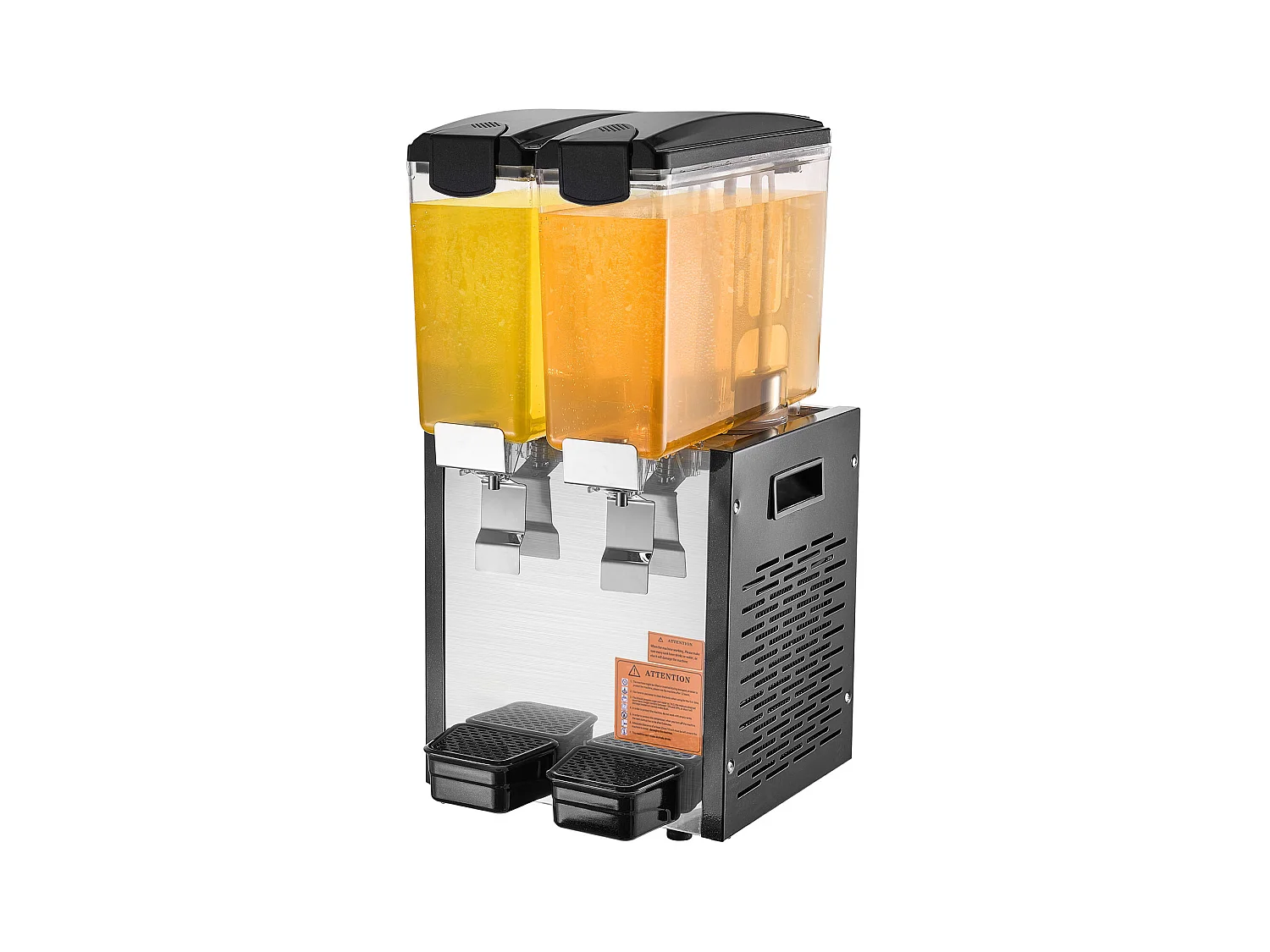 Commerciële Drankendispenser SucceBuy 10 L x 2 Reservoirs, Dispenser voor Ijskoude Dranken en Sappen