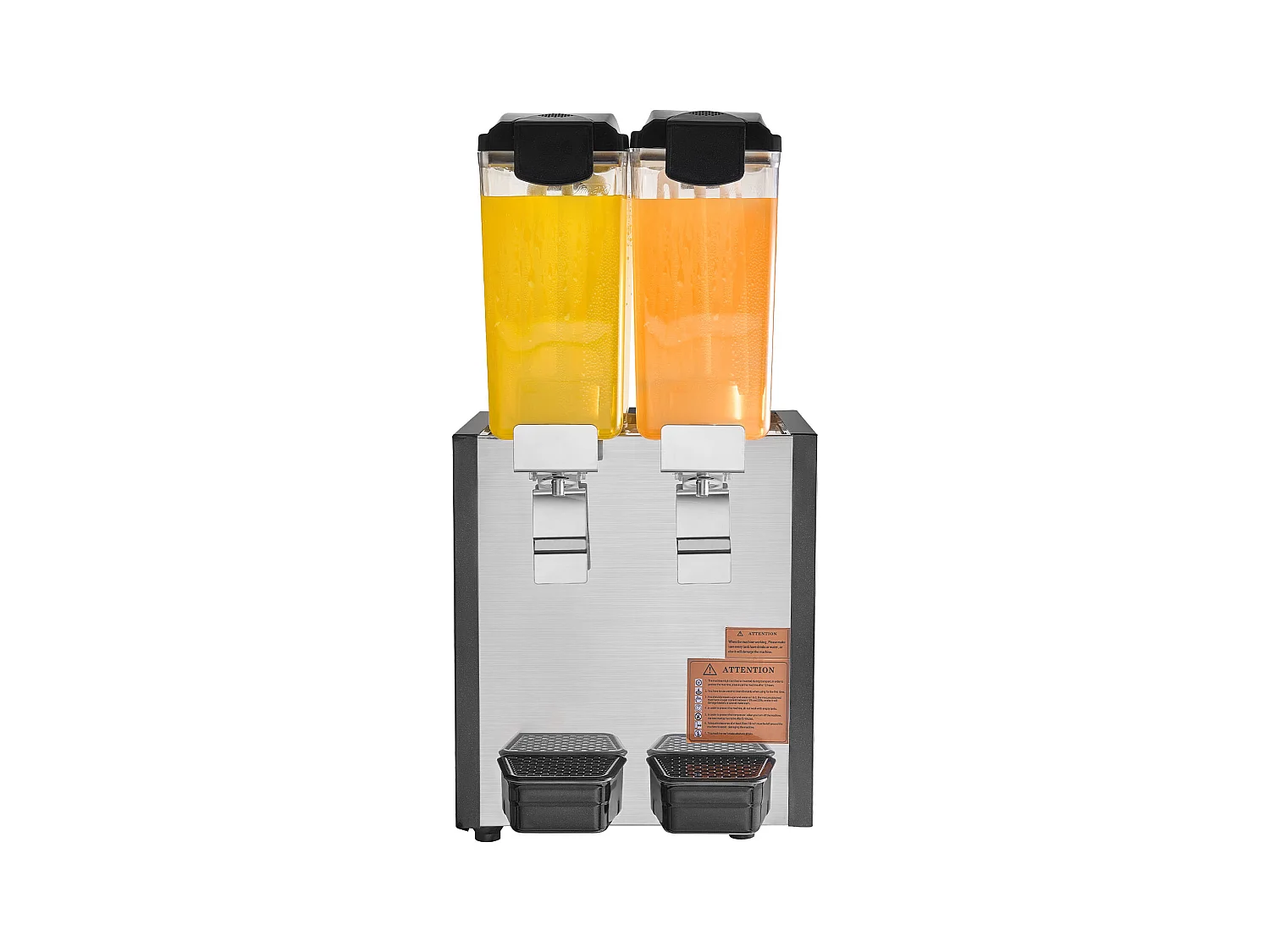 Commerciële Drankendispenser SucceBuy 10 L x 2 Reservoirs, Dispenser voor Ijskoude Dranken en Sappen