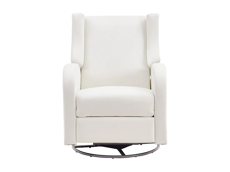 Poltrona Massaggiante Elettrica Reclina e Gira SucceBuy con Angolo Regolabile, Bianco Sporco