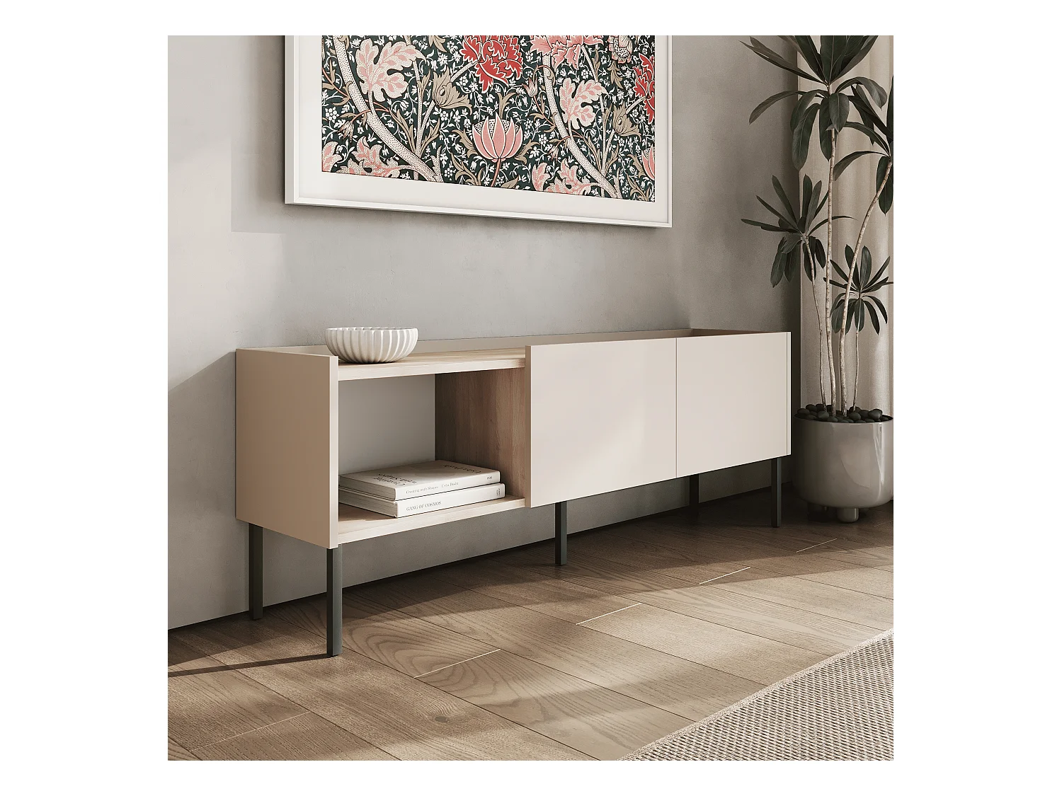 Meuble TV 150 cm Banc Télé Banc pour Salon