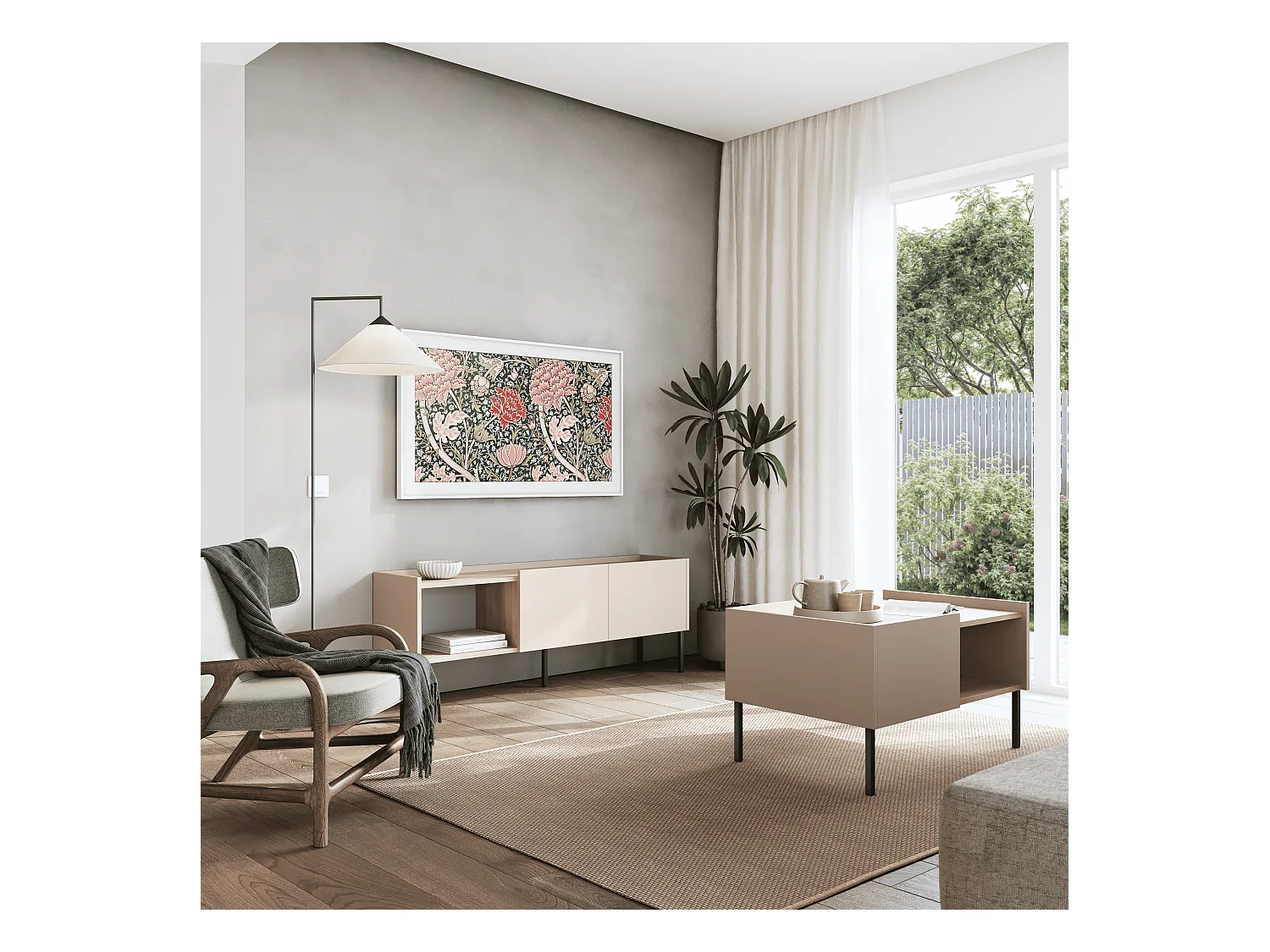 Meuble TV 150 cm Banc Télé Banc pour Salon