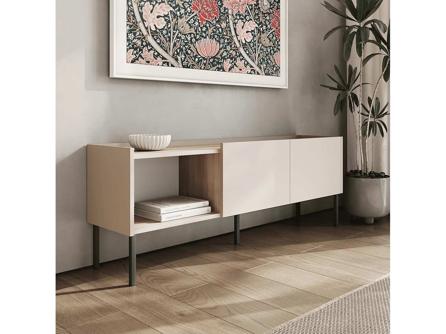 Mueble TV 150 cm Banco de TV Banco para Salón