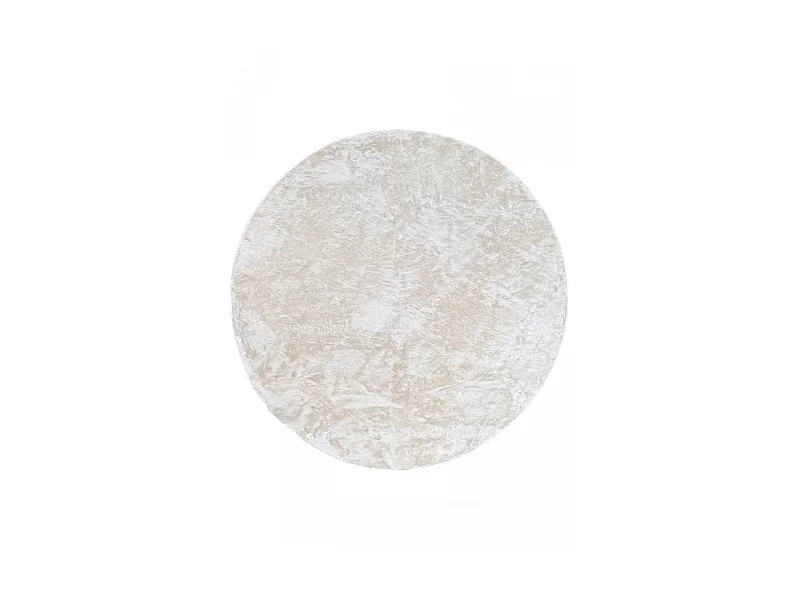 Tapis doux fourrure uni - LAPONIE 01 Beige 120*120