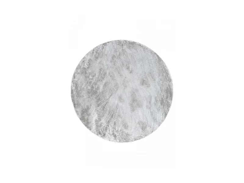 Tapis doux fourrure uni - LAPONIE 01 Gris 120*120