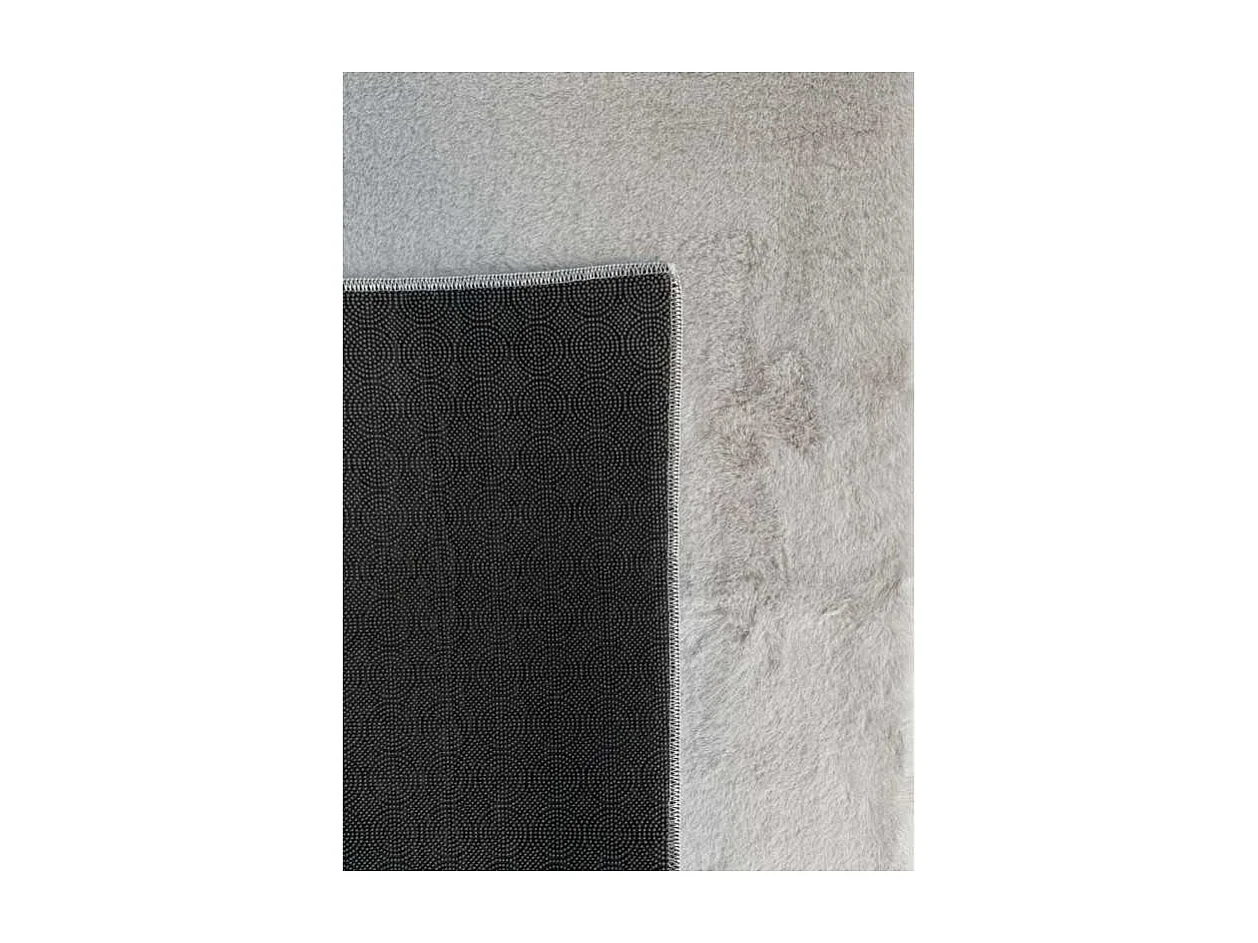 Tapis doux fourrure uni - LAPONIE 01 Gris 120*170