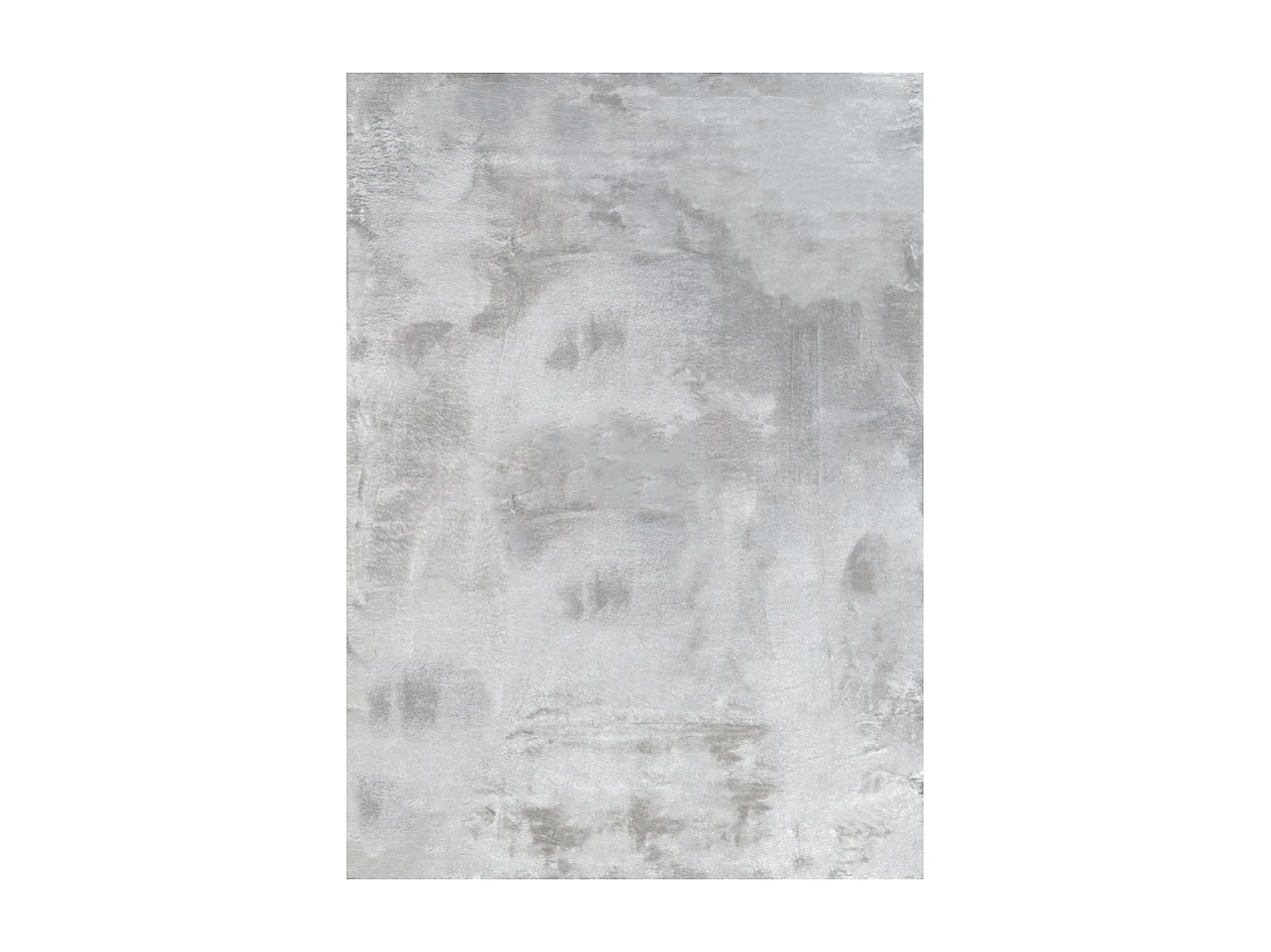 Tapis doux fourrure uni - LAPONIE 01 Gris 120*170
