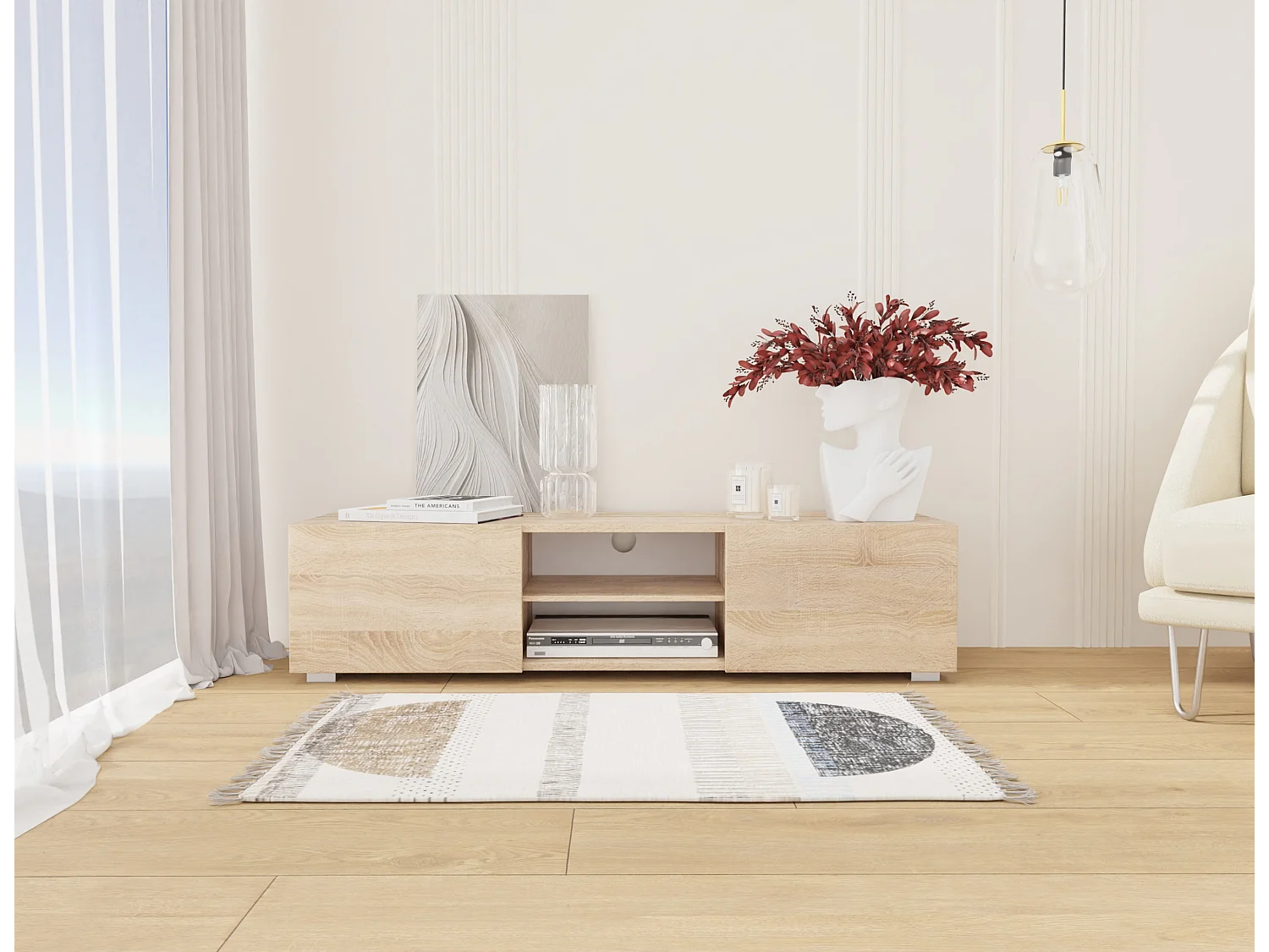 TV-Möbel AURA 140 cm – Bank für modernes Wohnzimmer