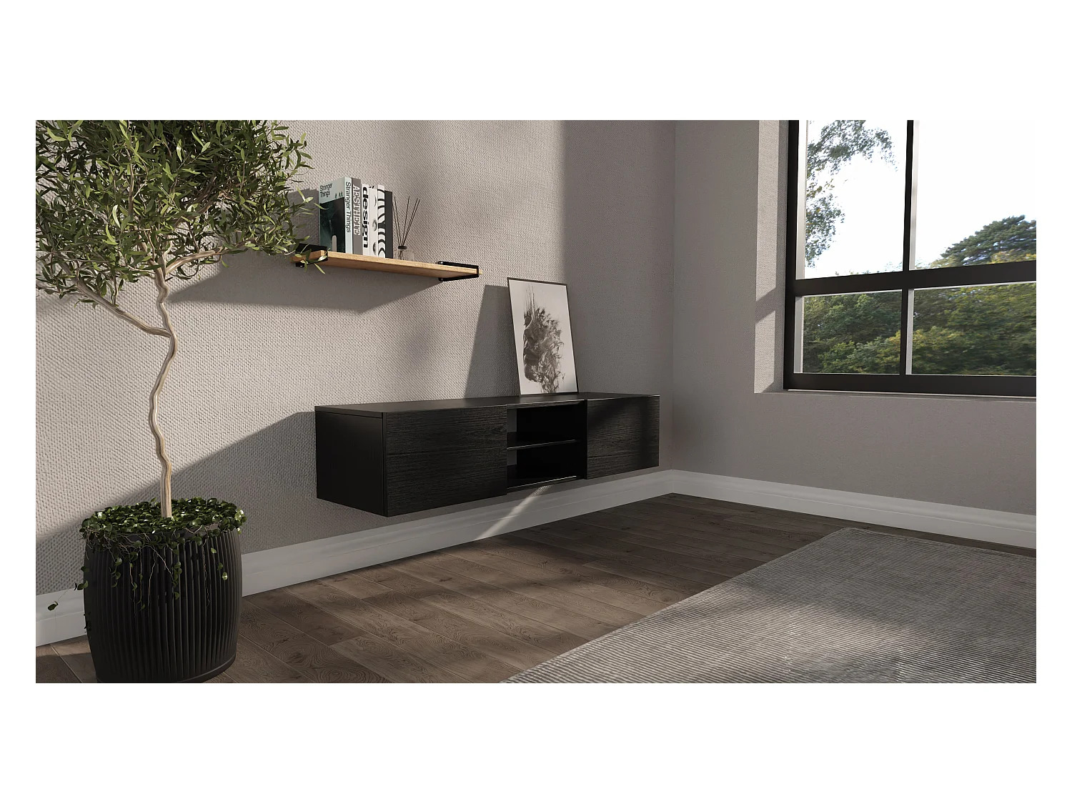 TV‑Schrank AURA 140 cm – Modernes Design fürs Wohnzimmer