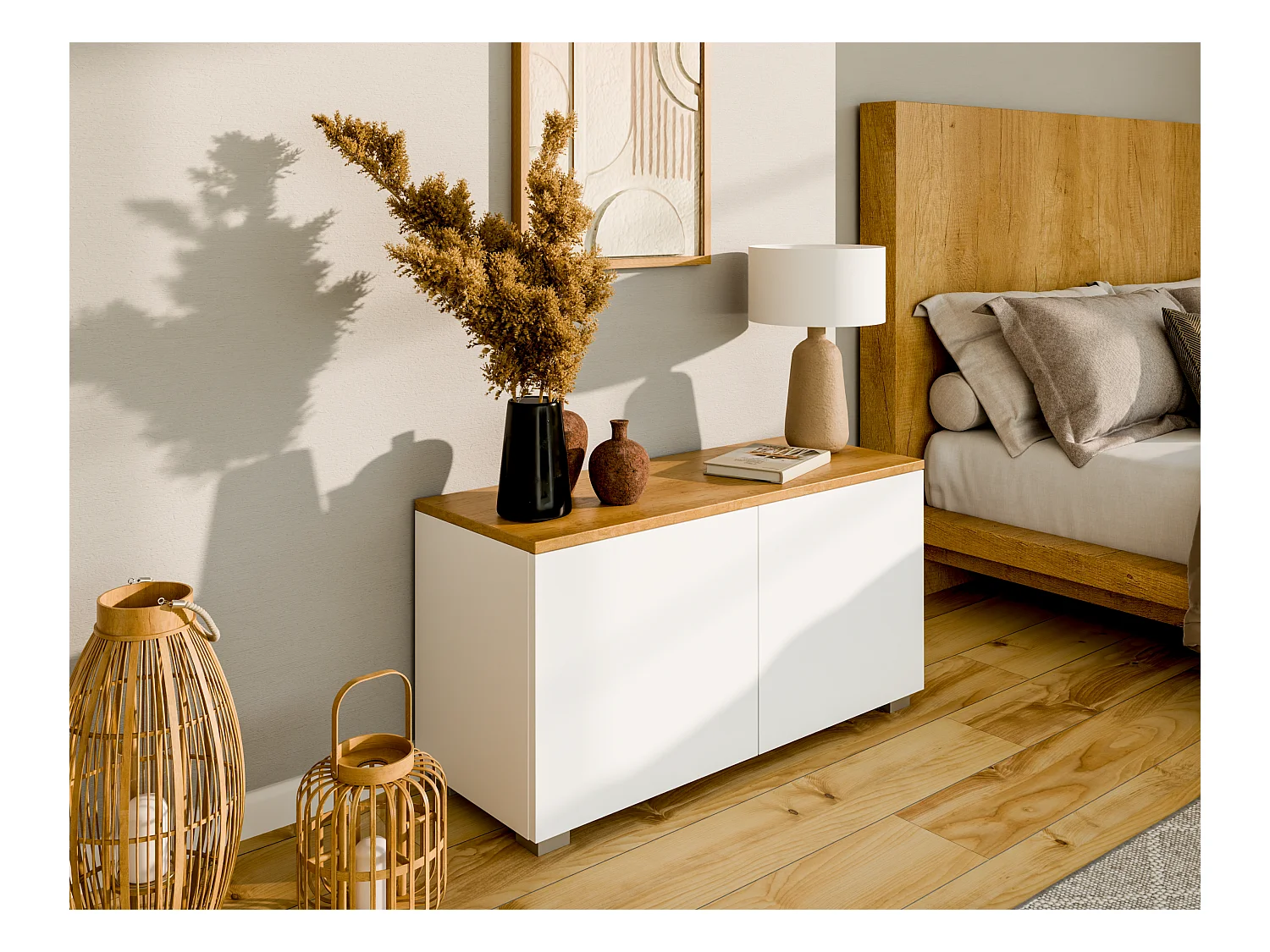 Szafka RTV LUNA 90 cm – Nowoczesny design do salonu