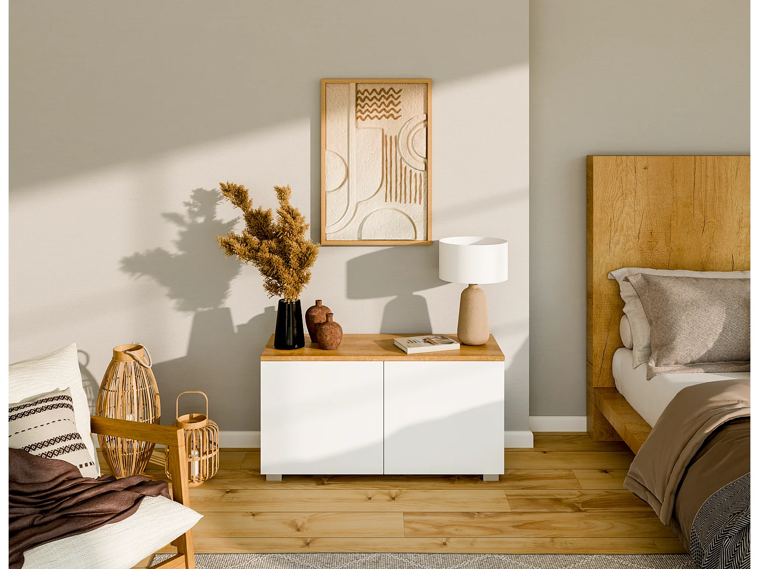 Meuble TV 90 cm Banc Télé Banc pour Salon