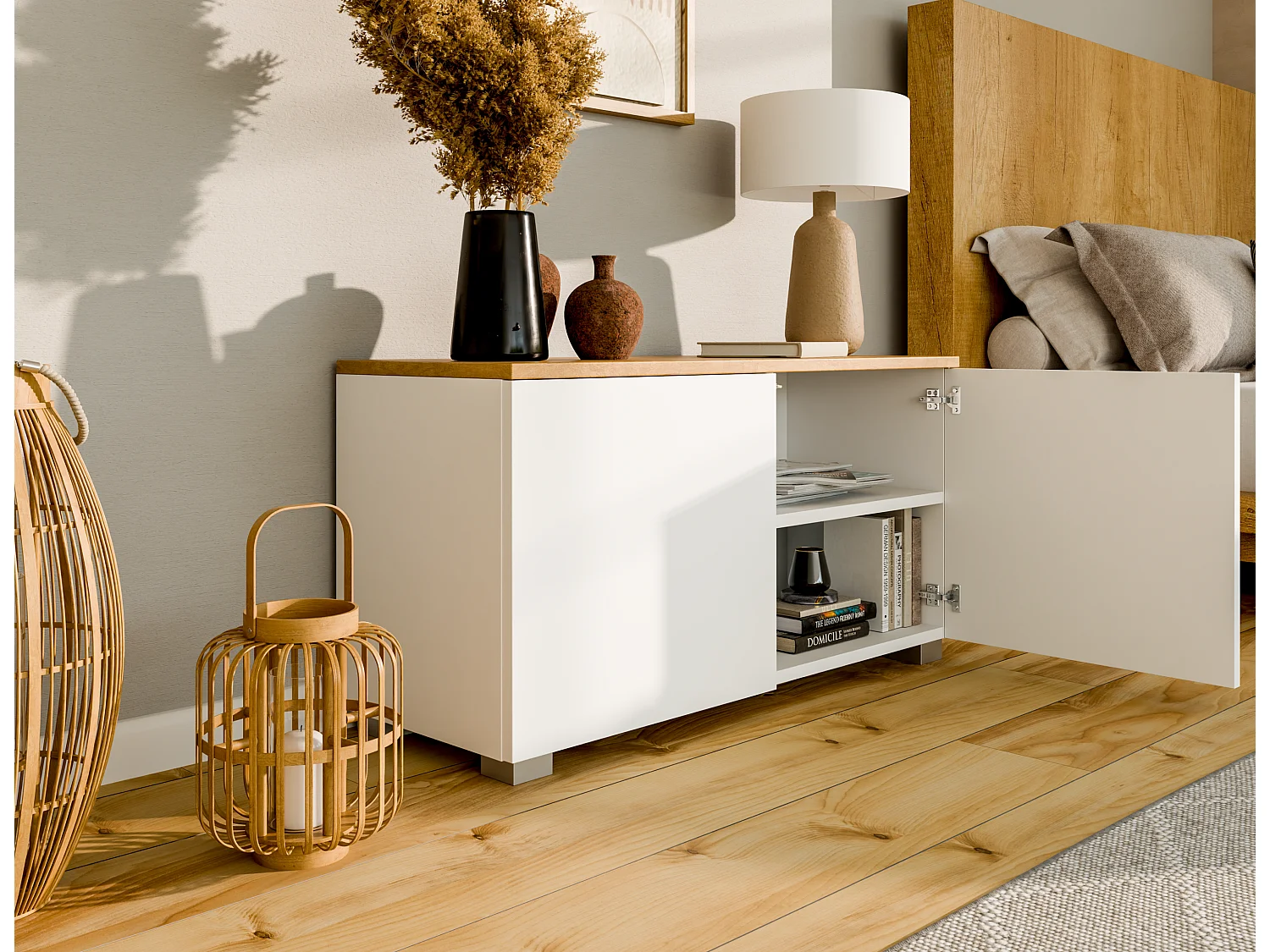 Meuble TV 90 cm Banc Télé Banc pour Salon