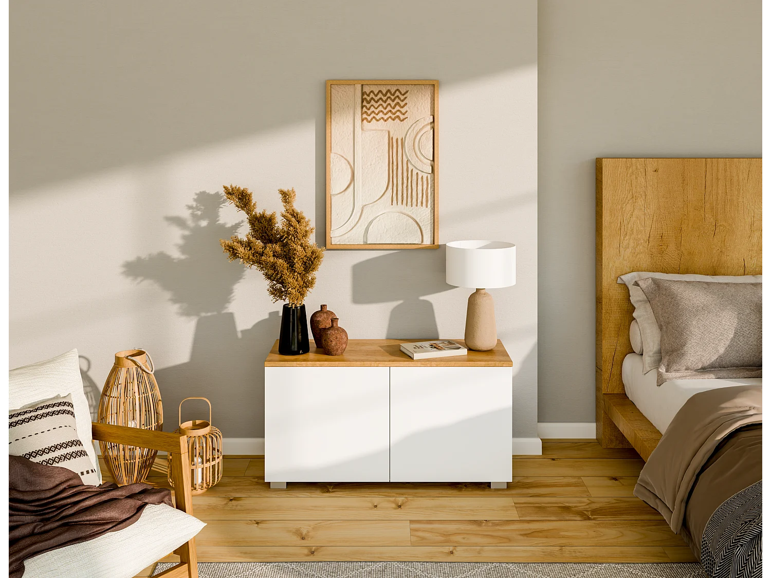 Meuble TV 90 cm Banc Télé Banc pour Salon