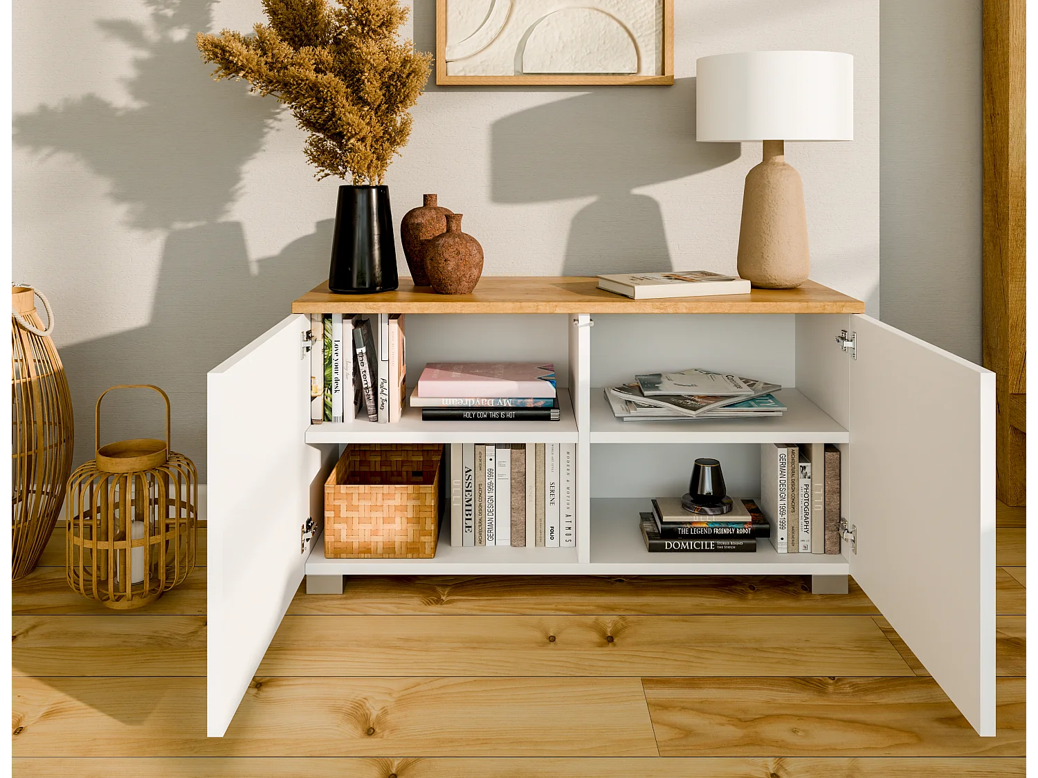 Meuble TV 90 cm Banc Télé Banc pour Salon