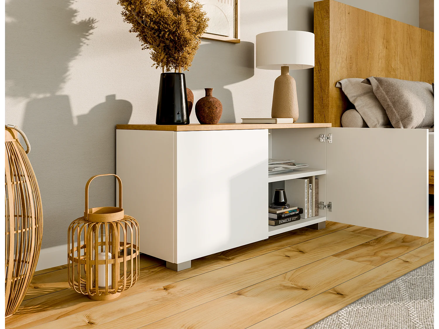 Meuble TV 90 cm Banc Télé Banc pour Salon