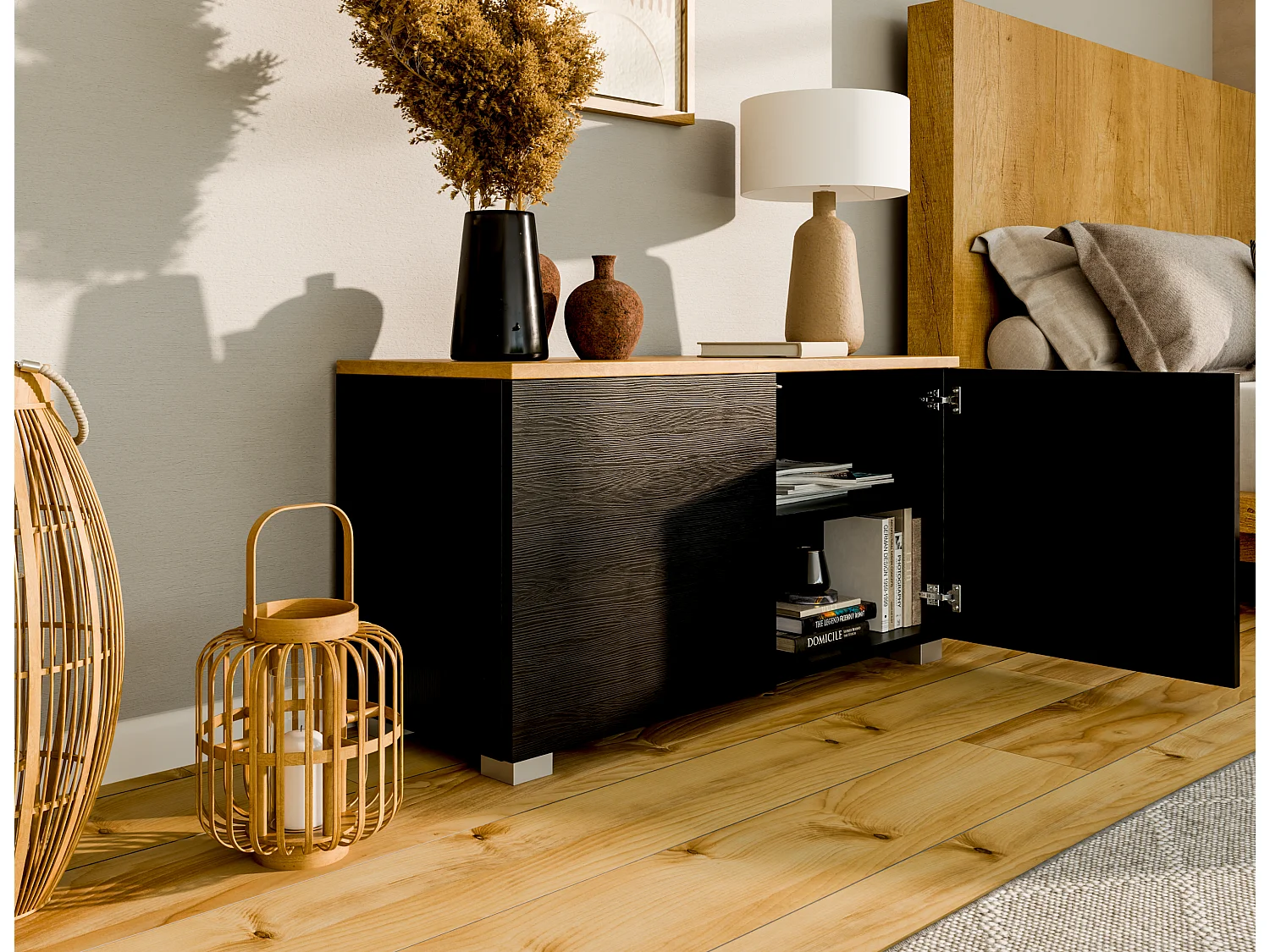 Meuble TV 90 cm Banc Télé Banc pour Salon