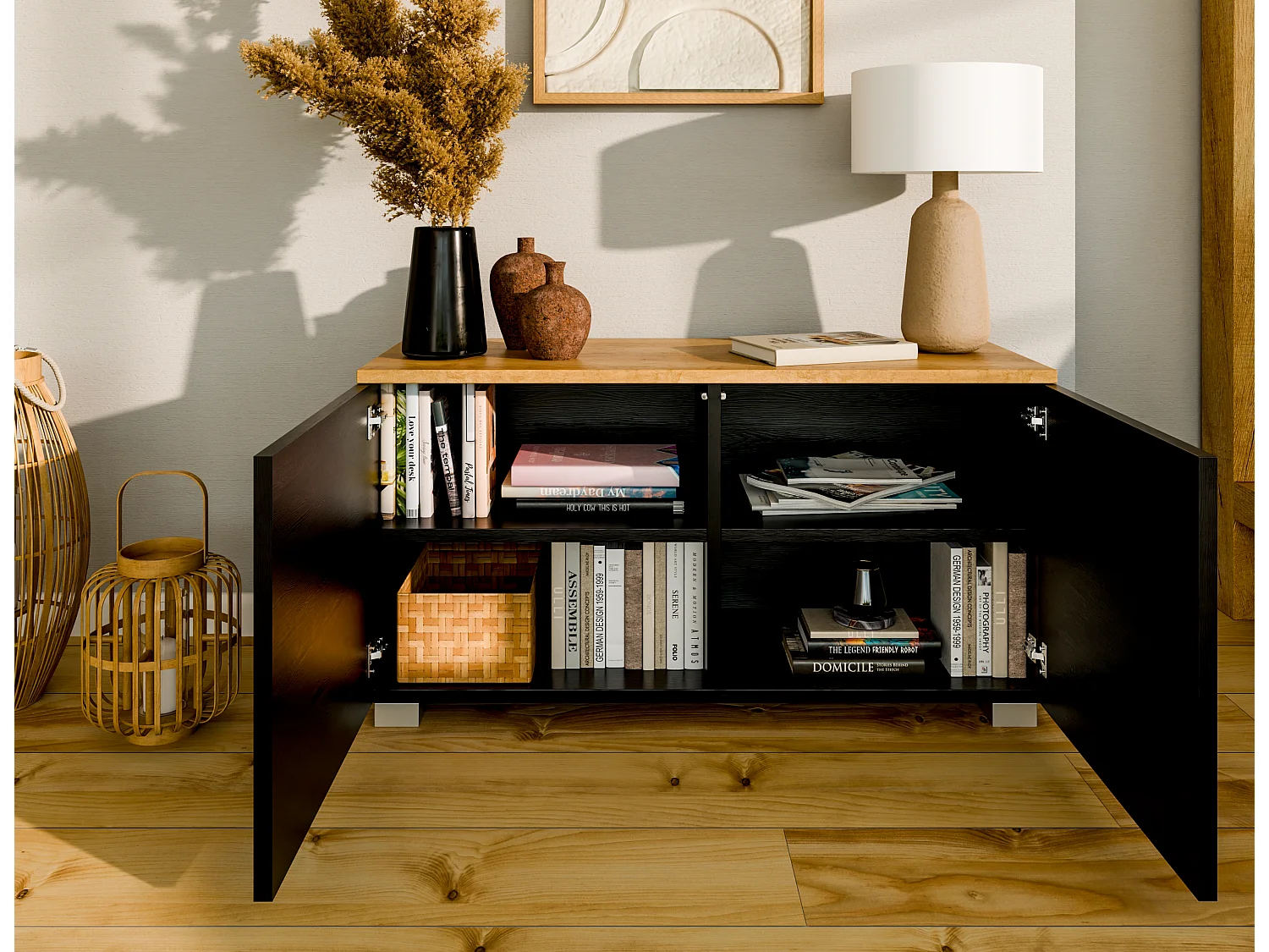 Meuble TV 90 cm Banc Télé Banc pour Salon