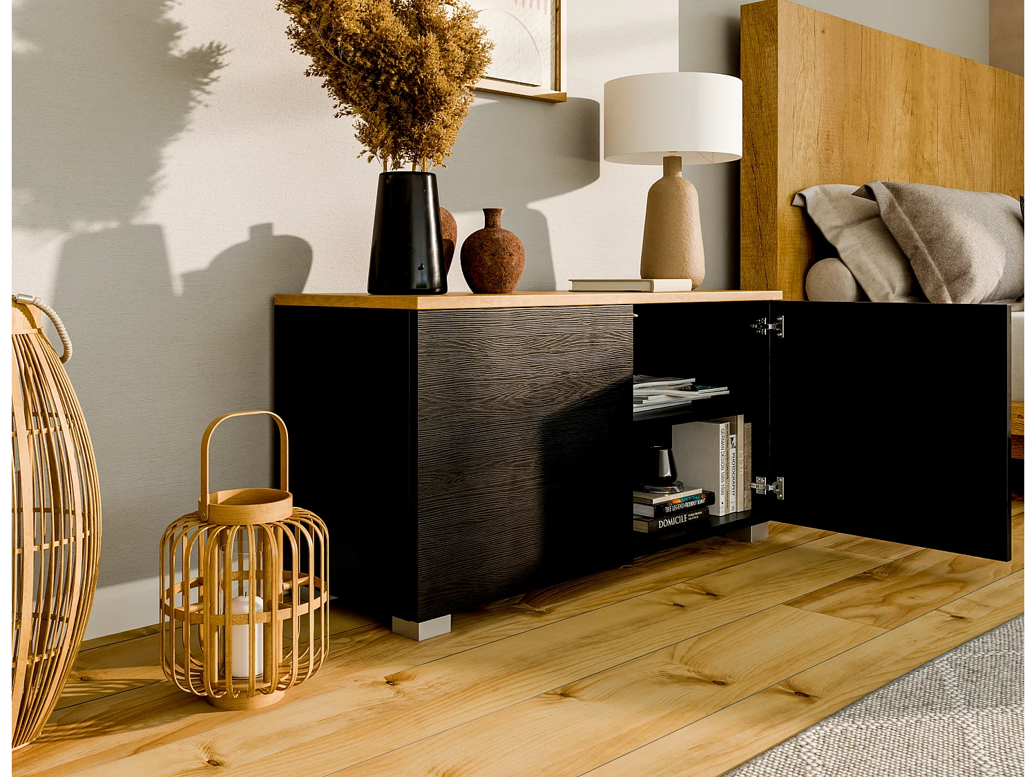 Meuble TV 90 cm Banc Télé Banc pour Salon