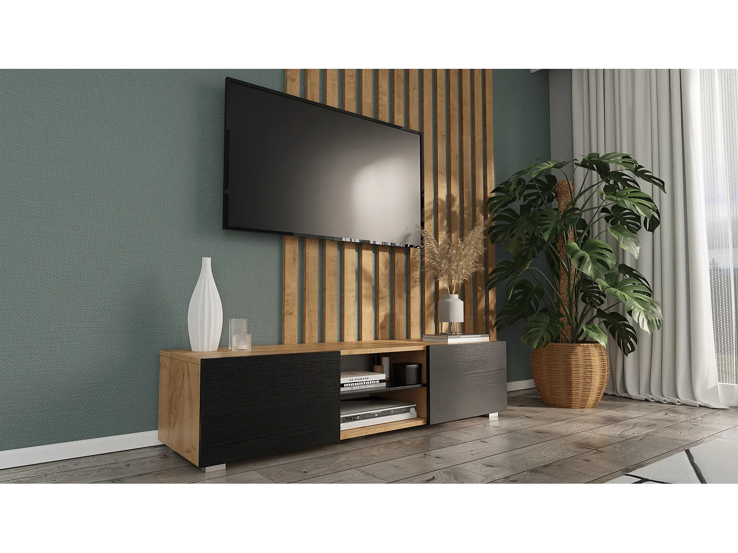 Mobile TV AURA 140 cm – Design moderno per soggiorno