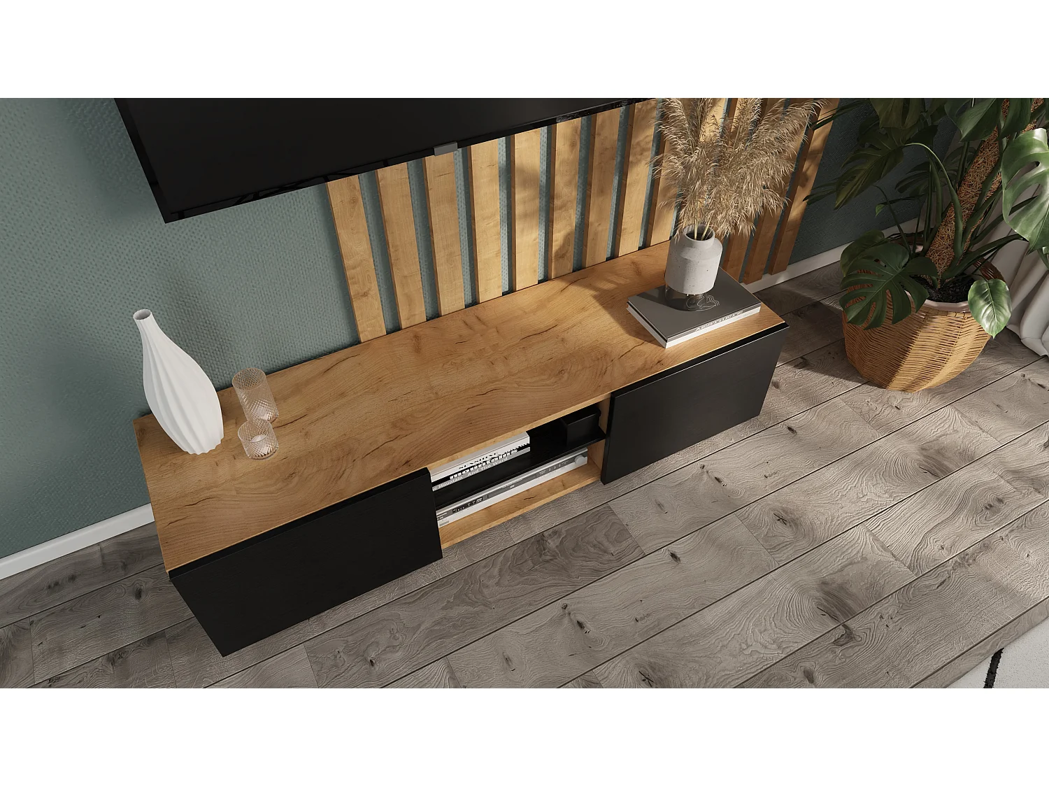 Mobile TV AURA 140 cm – Design moderno per soggiorno