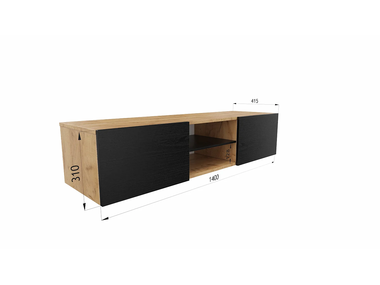 Mobile TV AURA 140 cm – Design moderno per soggiorno