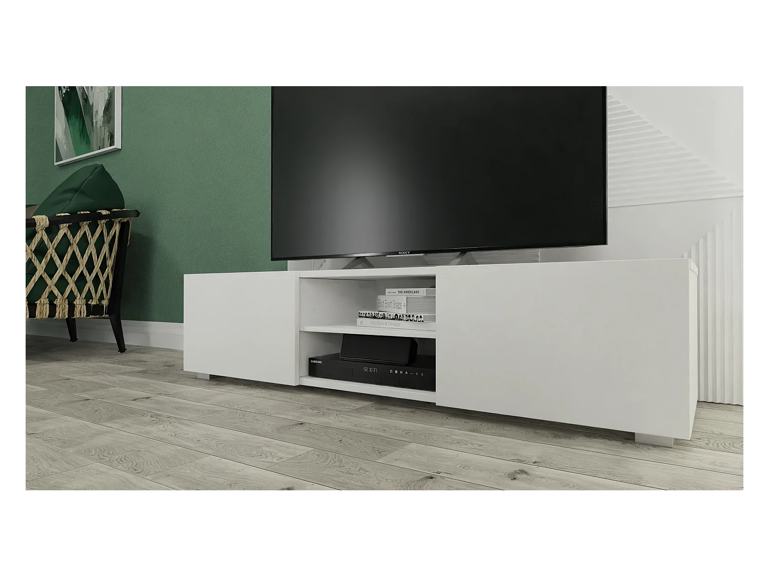 Meuble TV 140 cm Banc Télé Banc pour Salon