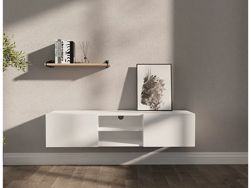 Meuble TV 140 cm Banc Télé Banc pour Salon