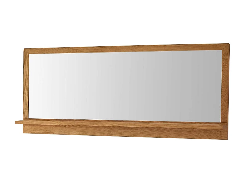 Spiegel mit Rahmen aus Eichenholz Wandspiegel Badezimmerspiegel 120x50 cm