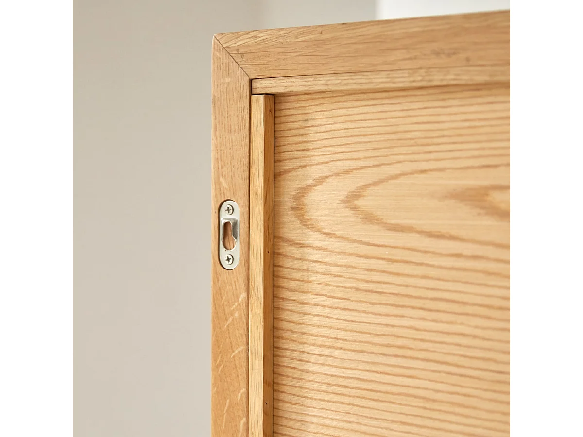 Specchio legno quercia cornice 120x50 cm bagno parete design