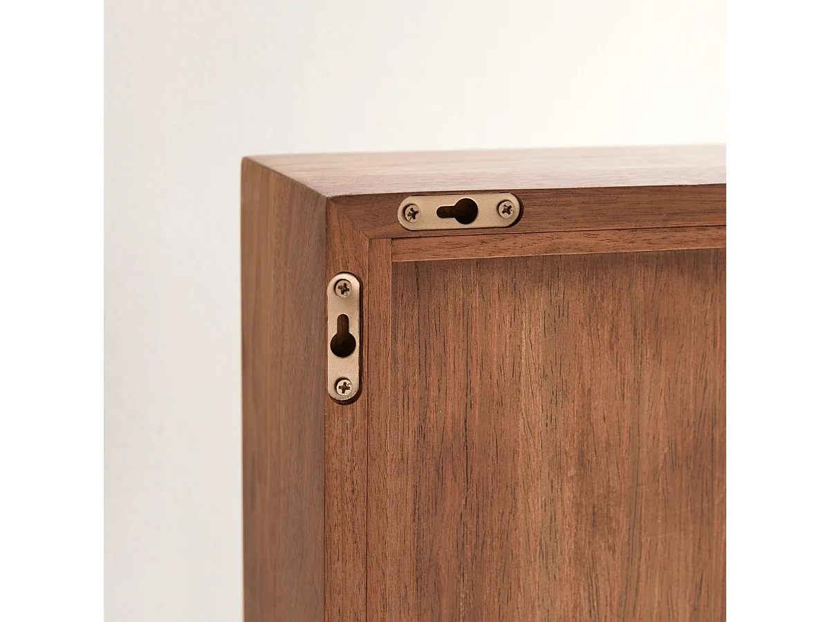 Stelle - Solid walnut mirror 55x30 cm