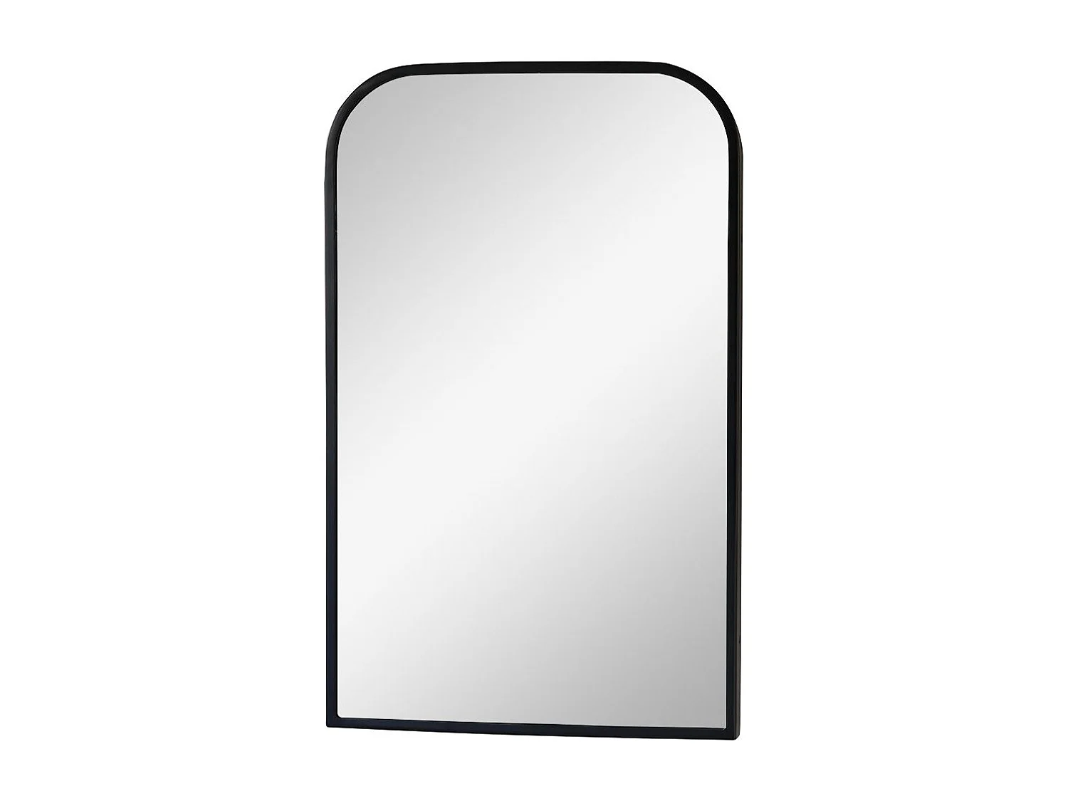 Rechteckiger Spiegel Nordic aus schwarzem Metall 80x50 cm