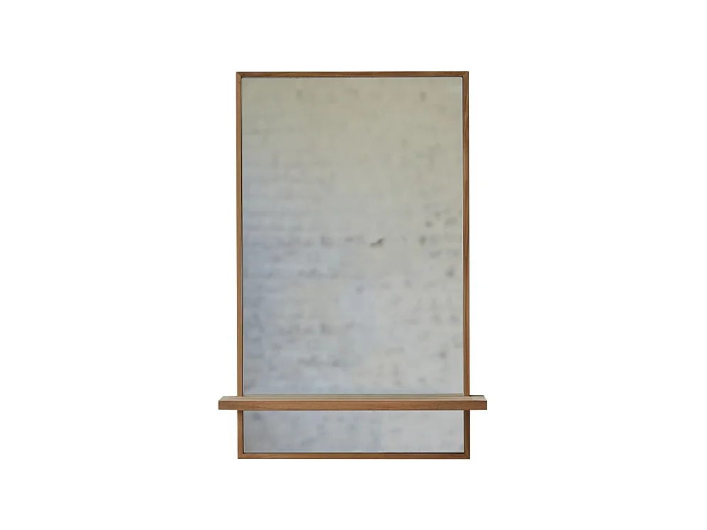 Spiegel aus Teak mit Ablage Wandspiegel