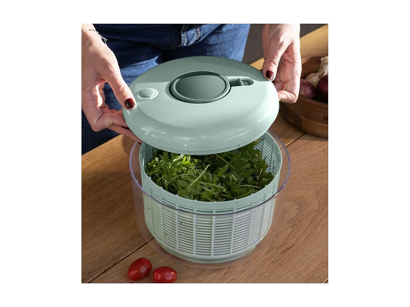 Livoo Essoreuse à salade vert - MEN434