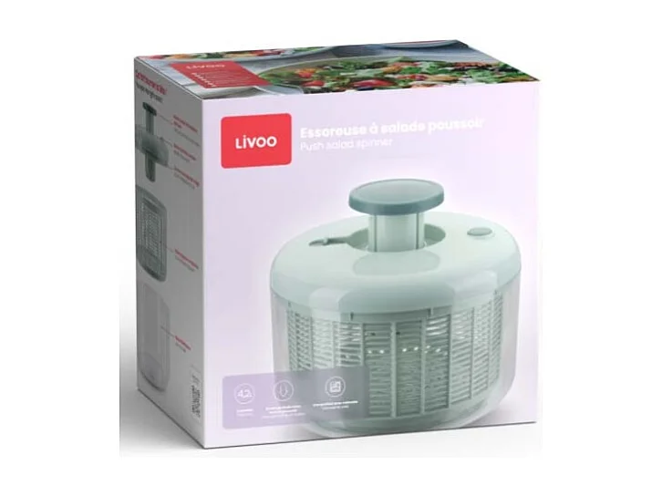 Livoo Essoreuse à salade vert - MEN434