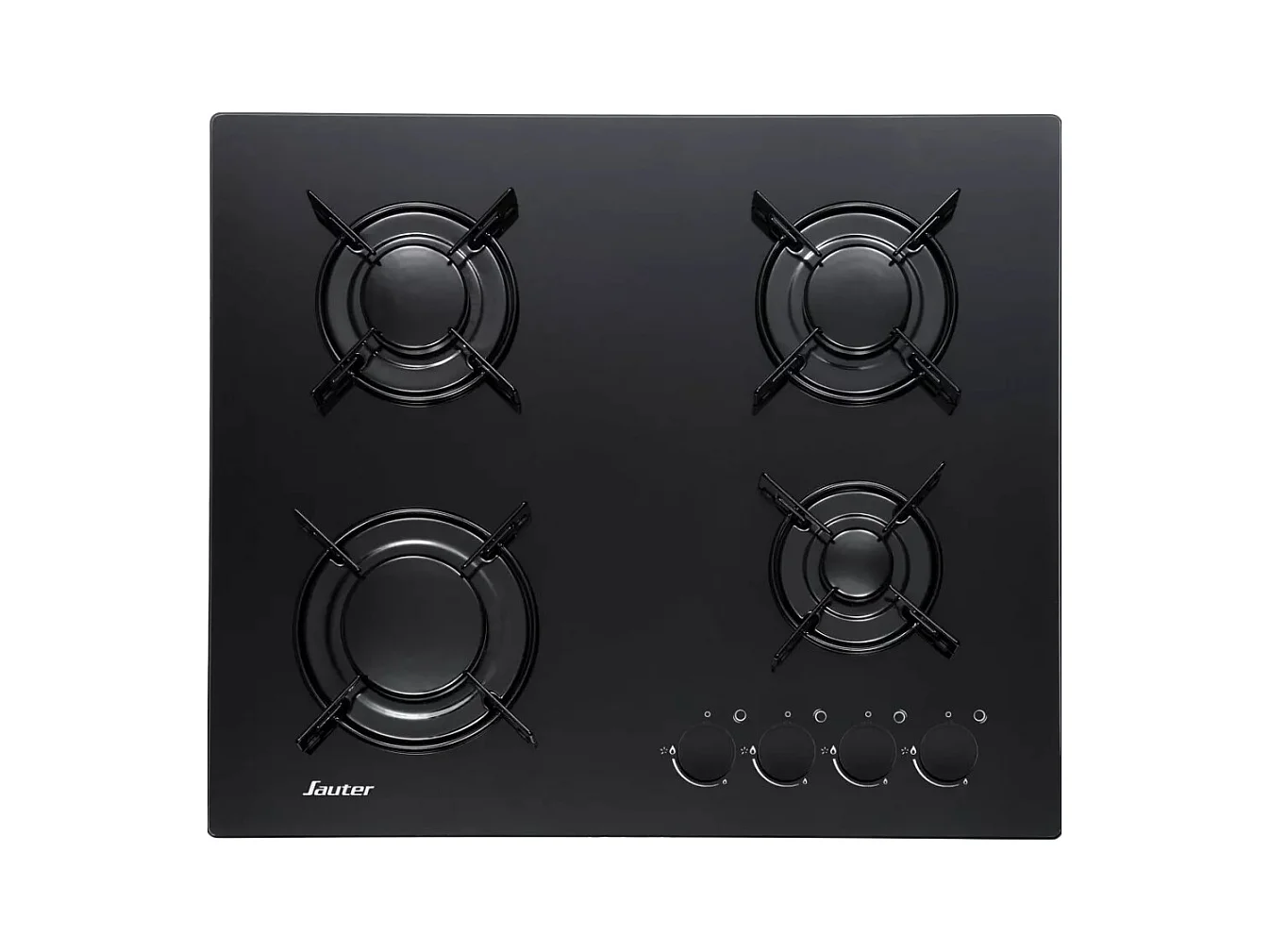 Sauter Table de cuisson gaz 60cm 4 feux noir - SPG3465B