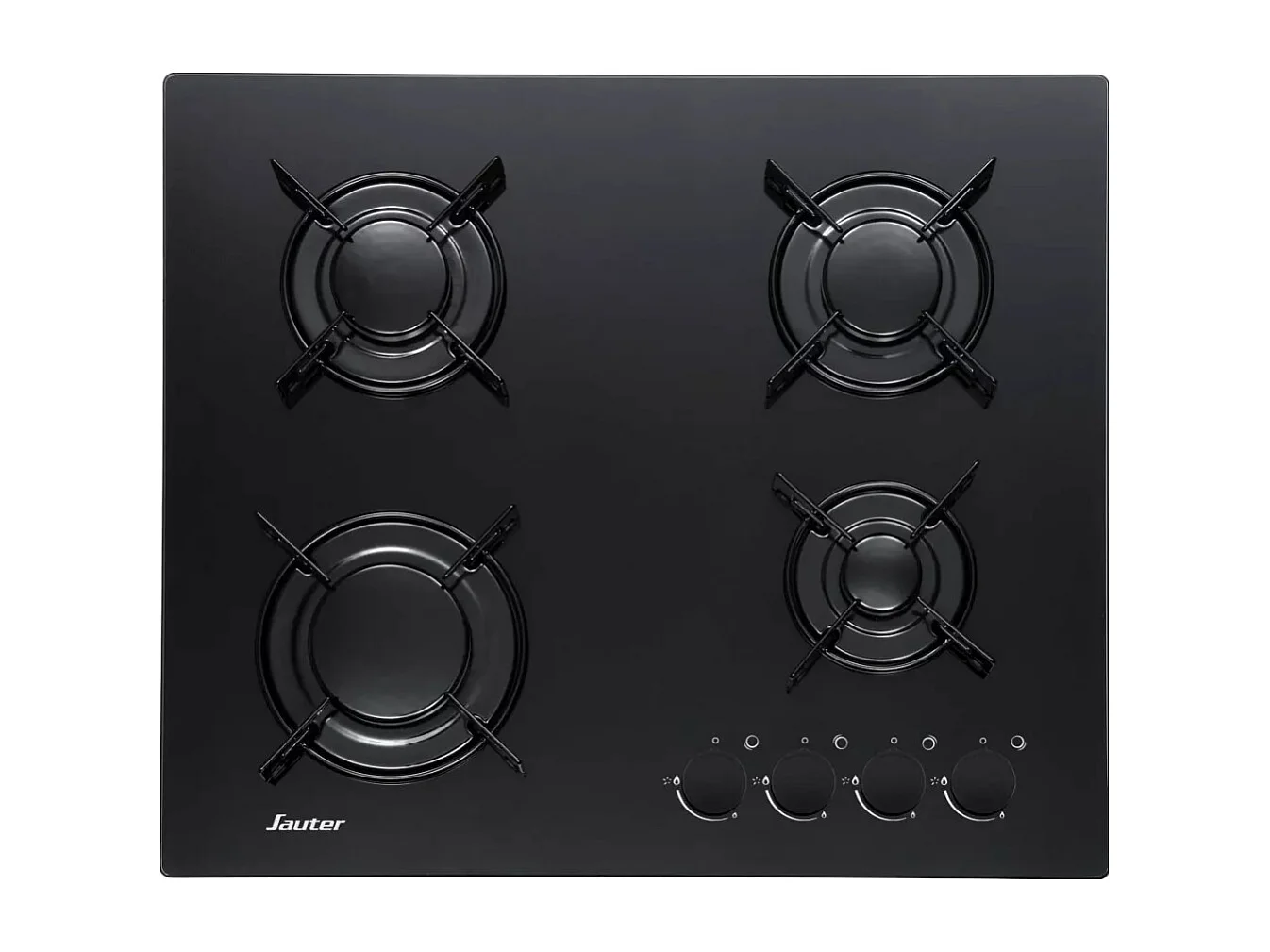 Sauter Table de cuisson gaz 60cm 4 feux noir - SPG3465B