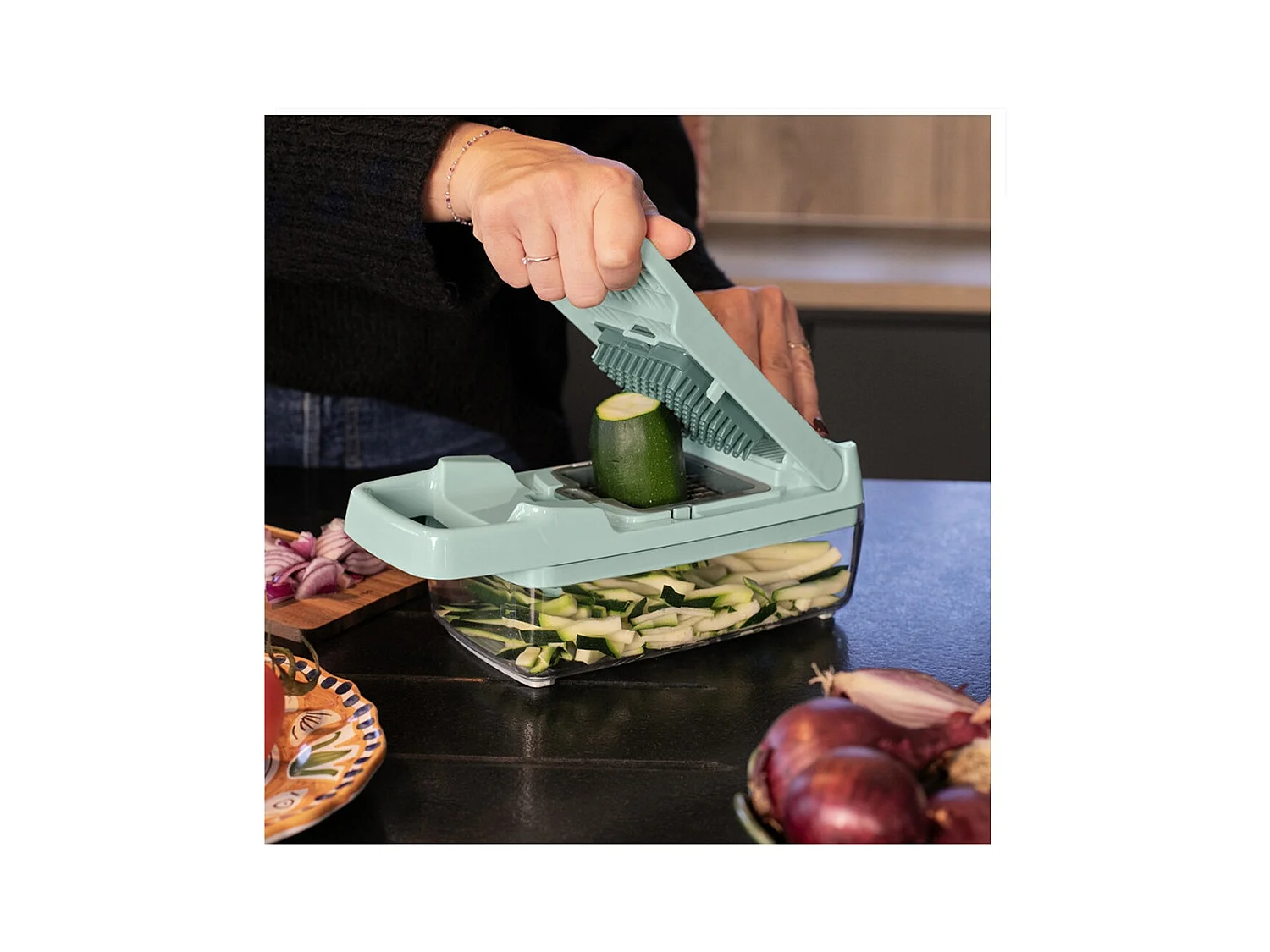 Livoo Mandoline multifonction vert - MEN435