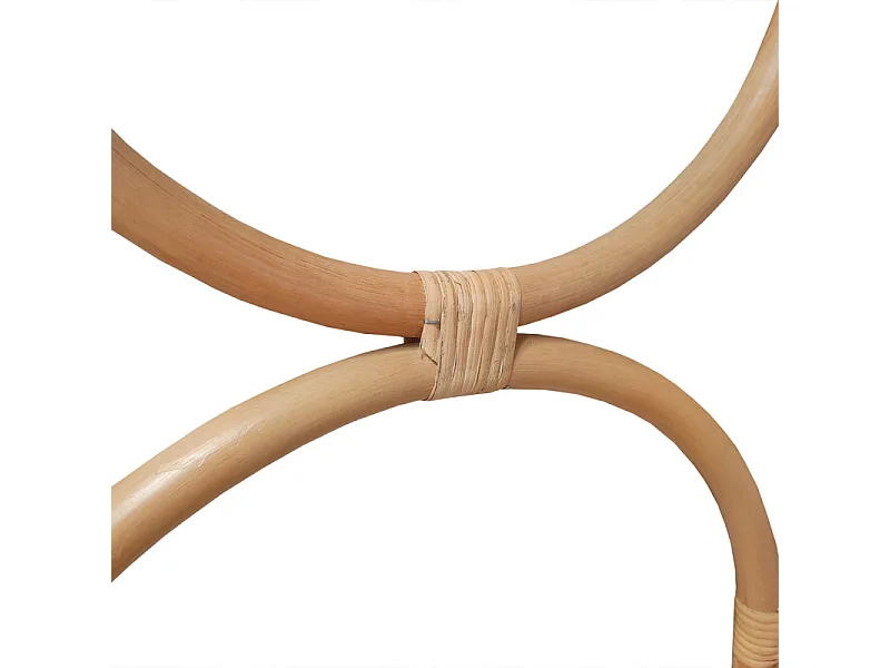 Portant échelle serviettes et plaids en rotin naturel 170 cm - HAZEL