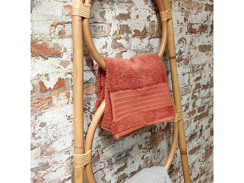Portant échelle serviettes et plaids en rotin naturel 170 cm - HAZEL