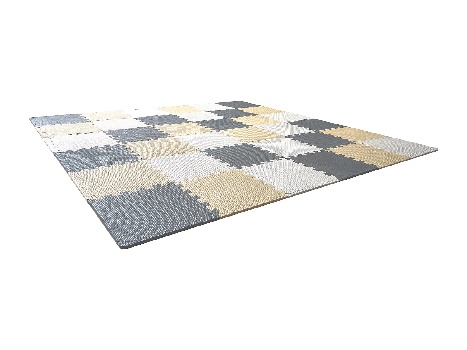 Tapis de Sol à Emboîtement, SucceBuy Tapis de Jeu Puzzle en Mousse pour Enfants, 1 cm, 36 Pièces de Tuiles Souples EVA Emboîtables